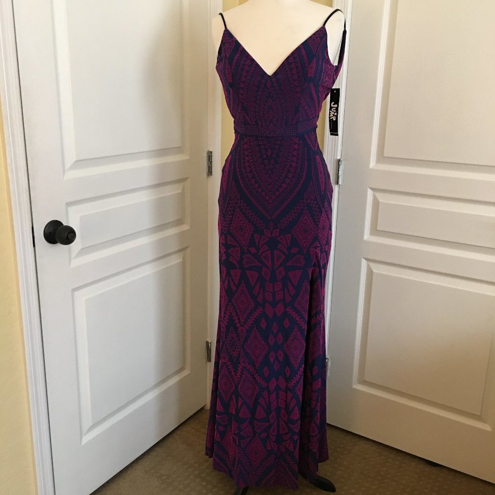 Jump Apparel Printed Maxi Dress Size 3/4 NWT
